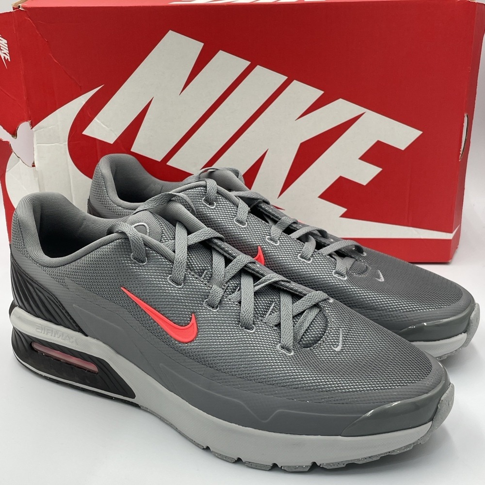 Nike Air Max Bia Running Shoes Mens Size 15 Smoke Grey/Bright Crimson IF2624-002